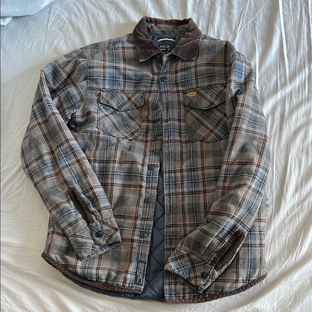 Men's Plaid Jacket - Gray